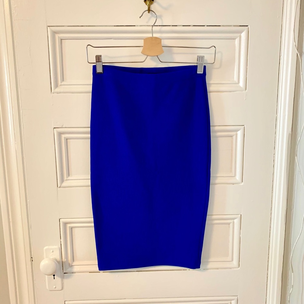 Forever21 Cobalt blue, fitted high waisted skirt